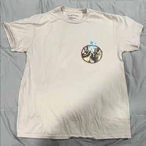 Beige Tee with Graphic Design